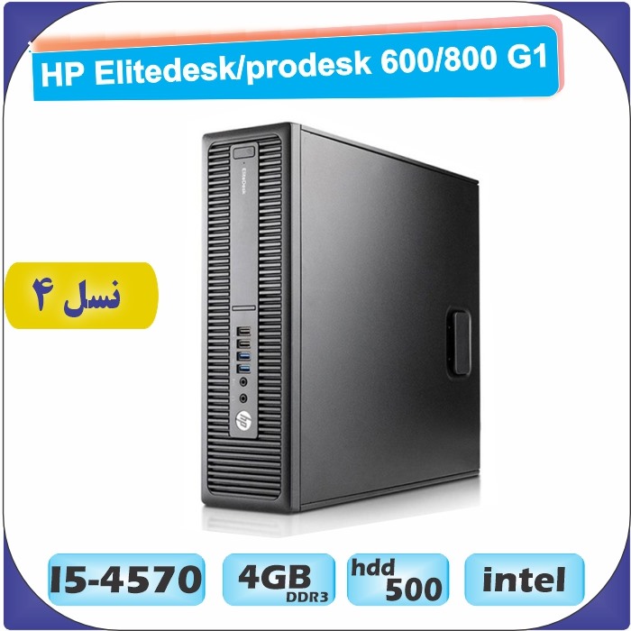 کیس استوک HP Elitedesk/prodesk 600/800 G1 پردازنده i5 سایز مینی